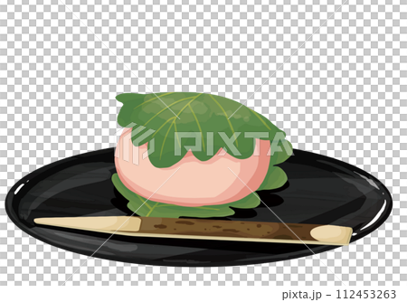 托盤上的粉紅色柏麻糬，上面切出糖果 112453263