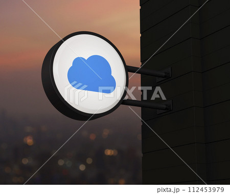 Technology cloud computing concept, 3D rendering Technology cloud computing concept, 3D rendering 112453979
