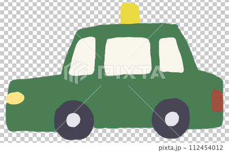 hand drawn illustration of taxi hand drawn illustration of taxi 112454012