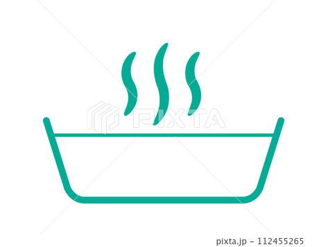 住宅・設備追い焚き機能のお風呂のアイコン 不動産・建設・マンション向けピクトグラム シンボル緑 住宅・設備追い焚き機能のお風呂のアイコン 不動産・建設・マンション向けピクトグラム シンボル緑 112455265