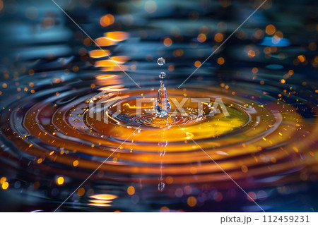 Single droplet of a new element, forming in the silence of an interstellar lab 112459231