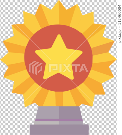 Gleaming Gold Trophy Cup Vector Elevating Recognition to Unparalleled Heights 112460084