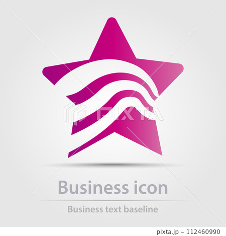Originally designed vector  color business icon 112460990