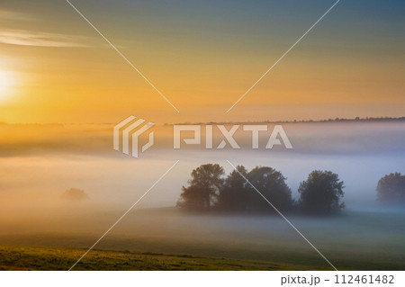 fog over the river fog over the river 112461482