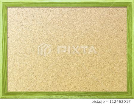木製フレームの淡い抹茶色の枠のある細かいコルクボードの背景画像 112462017