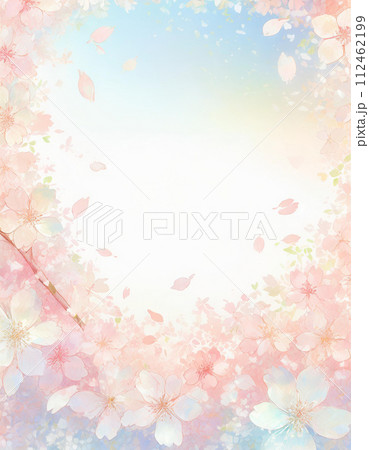 AI生成画像：【縦写真】桜 112462199