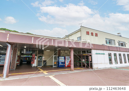 北海道網走市　晴天のJR網走駅 112463648