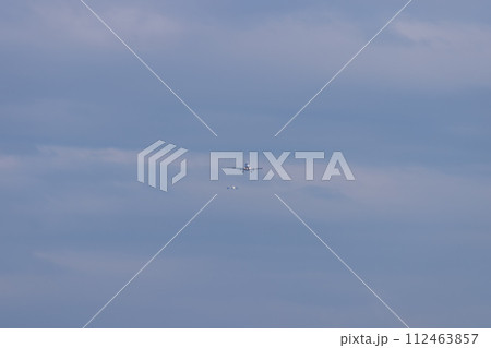 伊丹空港の着陸風景 112463857