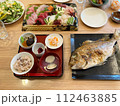 お食い初めの御膳 112463885