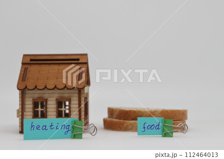 Bread on the scales. Weight loss, diet and weight control.  112464013