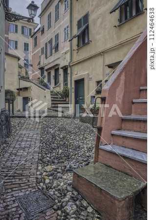 Stepping Through Boccadasse Genoa Italy Stepping Through Boccadasse Genoa Italy 112464638