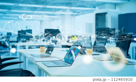 オフィスとネットワーク　スマートオフィス 112465910