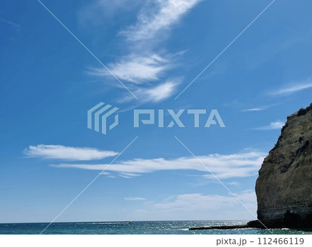 Algar seco of Carvoeiro in Algarve Portugal. Holidays concept.  112466119