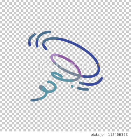 旋風漫畫符號簡單的彩色插圖 112466538