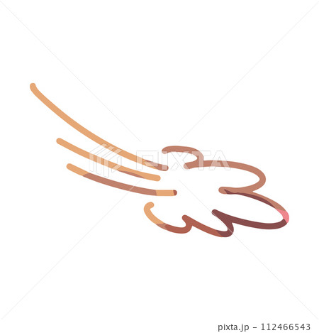 去り際の速さのイメージカラーイラスト　漫符 112466543
