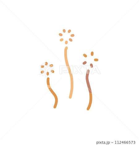 ふんわり立ちのぼる湯気もしくはぽかぽか春の陽気のイメージ 漫符 カラーイラスト ふんわり立ちのぼる湯気もしくはぽかぽか春の陽気のイメージ 漫符 カラーイラスト 112466573