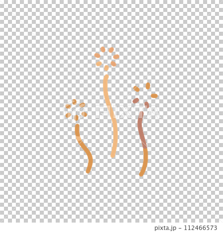 ふんわり立ちのぼる湯気もしくはぽかぽか春の陽気のイメージ 漫符 カラーイラスト ふんわり立ちのぼる湯気もしくはぽかぽか春の陽気のイメージ 漫符 カラーイラスト 112466573