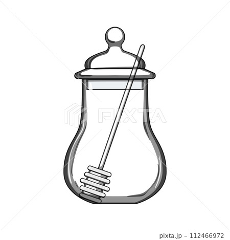 comb honey jar cartoon vector illustration comb honey jar cartoon vector illustration 112466972