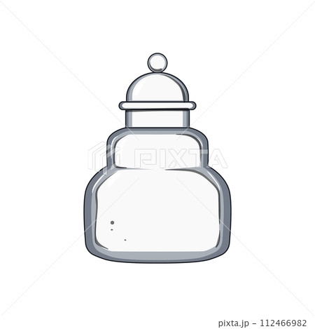 view honey jar cartoon vector illustration 112466982
