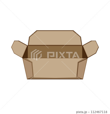 brand food box to go cartoon vector illustration 112467118