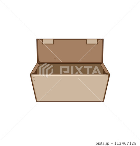 hand food box to go cartoon vector illustration 112467128