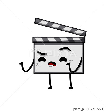 film clapper board character cartoon vector illustration film clapper board character cartoon vector illustration 112467221