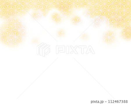 ふわふわ和柄背景  112467388