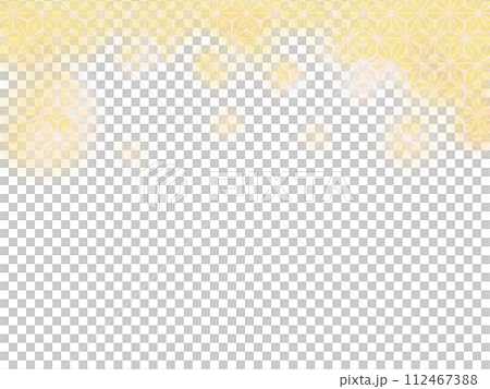 ふわふわ和柄背景  112467388