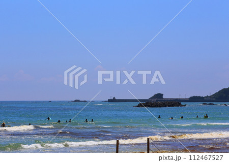 伊勢　国府の浜　サーフィン　サーフスポット　ビーチ　阿児町町国府　サーフボード　伊勢志摩 112467527