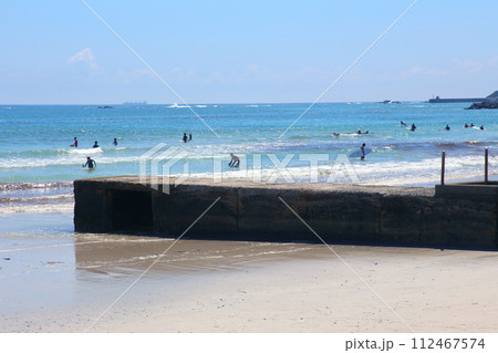 伊勢　国府の浜　サーフィン　サーフスポット　ビーチ　阿児町町国府　サーフボード　伊勢志摩 112467574