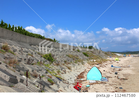 伊勢　国府の浜　サーフィン　サーフスポット　ビーチ　阿児町町国府　サーフボード　伊勢志摩 112467580