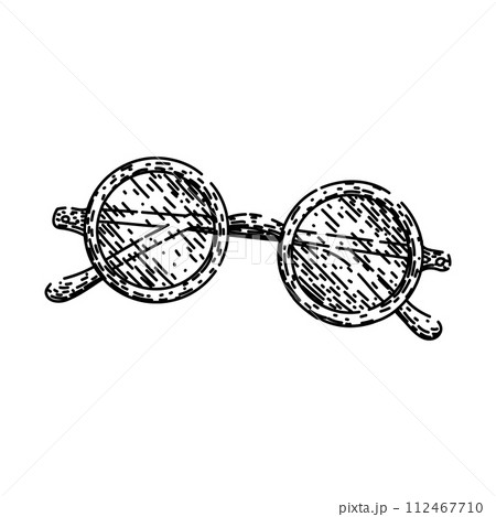 glasses reading sketch hand drawn vector glasses reading sketch hand drawn vector 112467710