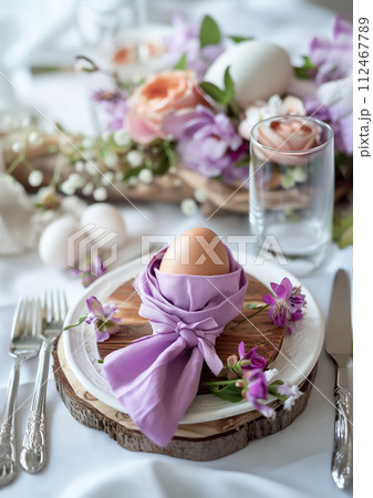 Easter Elegance with Purple Accents 112467789
