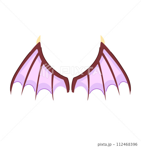cute wings dragon cartoon vector illustration 112468396