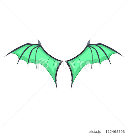 angel wings dragon cartoon vector illustration angel wings dragon cartoon vector illustration 112468398