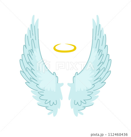 cute wing angel cartoon vector illustration cute wing angel cartoon vector illustration 112468436