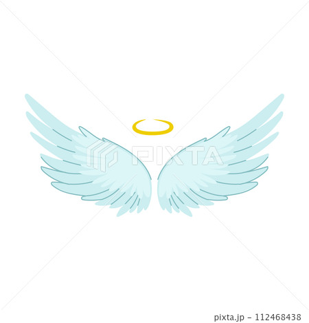 eagle wing angel cartoon vector illustration eagle wing angel cartoon vector illustration 112468438