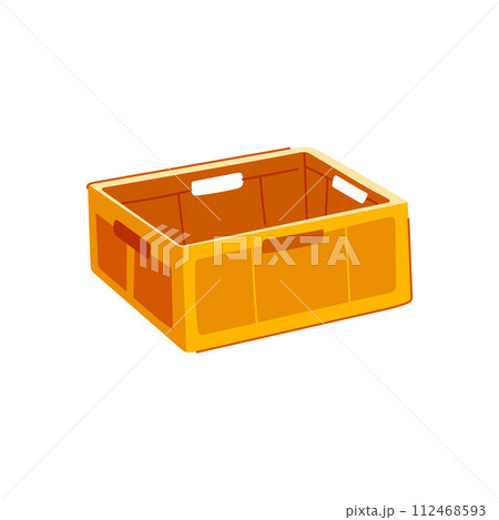 fish plastic crate cartoon vector illustration 112468593