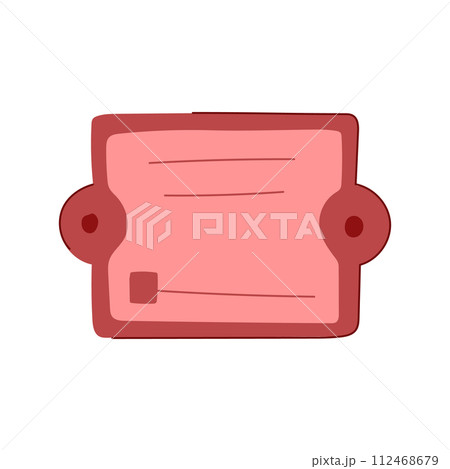 metal nameplate cartoon vector illustration 112468679