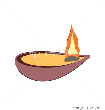 light diwali lamp cartoon vector illustration light diwali lamp cartoon vector illustration 112468915