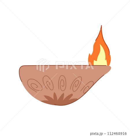 festive diwali lamp cartoon vector illustration festive diwali lamp cartoon vector illustration 112468916
