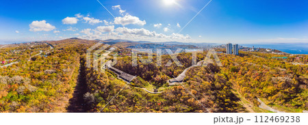 Fort No. 7 in Vladivostok. Russia Aerial photo from drone Fort No. 7 in Vladivostok. Russia Aerial photo from drone 112469238