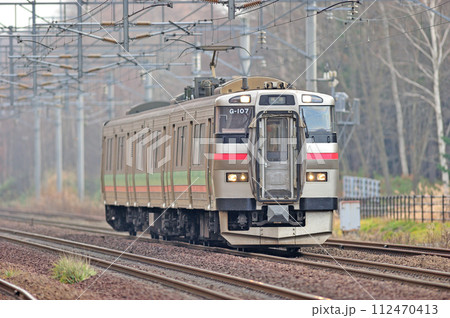 千歳線　西の里（信）　JR北海道　731系　G-107編成（札幌） 112470413
