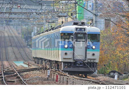 中央本線 四方津ー上野原 JR東日本 115系 C13編成(長野) 中央本線 四方津ー上野原 JR東日本 115系 C13編成(長野) 112471101