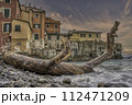 Boccadasse's Shoreline Driftwood Beacon Italy 112471209