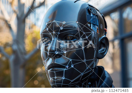 Facial Recognition Surveillance, CCTV Cameras in Action. 112471485