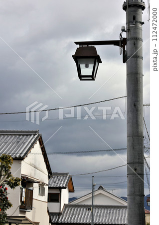 富田林市寺内町 旧家 街並み 街灯 富田林市寺内町 旧家 街並み 街灯 112472000