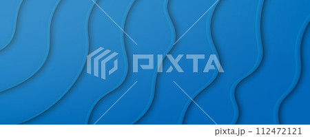 Abstract blue background with copy space for text. Modern template design for cover, brochure, web banner and magazine. 112472121