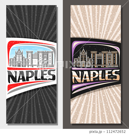 Vector vertical layouts for Naples 112472652