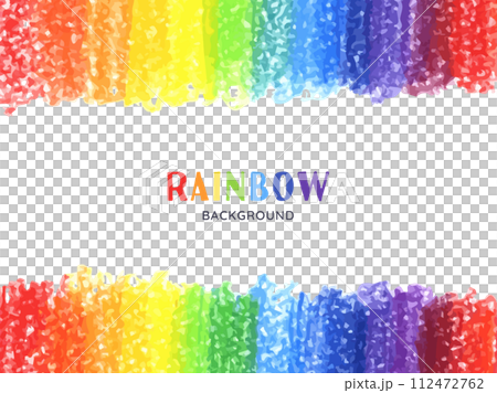 色鉛筆で描かれた虹色の背景 112472762